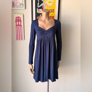 Soprano Long Sleeve Navy Dress